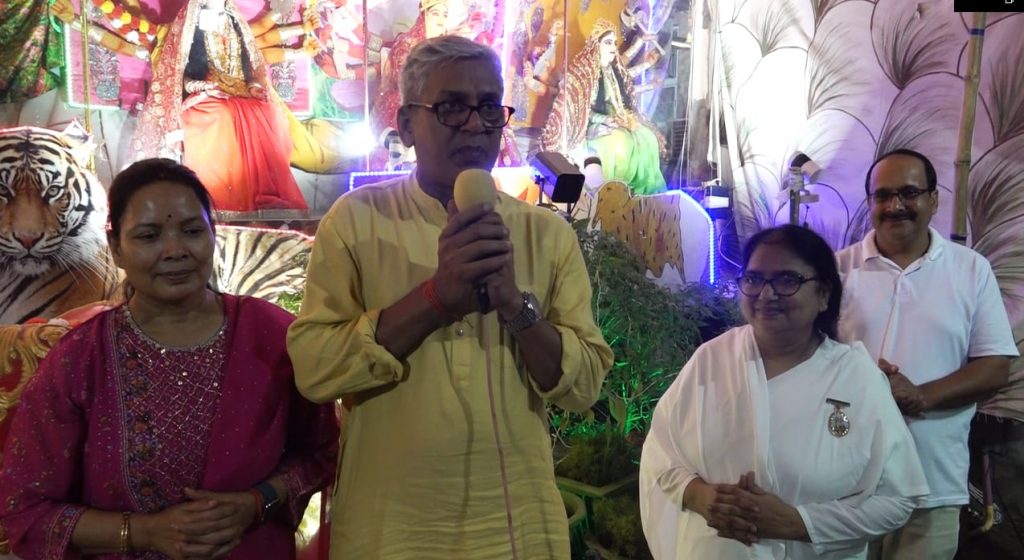 एसईसीएल सीएमडी भ्राता प्रेम सागर मिश्रा जी ने किया चैतन्य देवी दर्शन